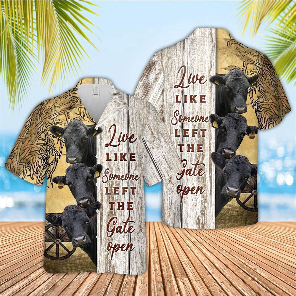 Hawaiian Cow Shirt, Dexter Woods Pattern Hawaiian Shirt, Animal Hawaiian Shirts, Farmer Shirts