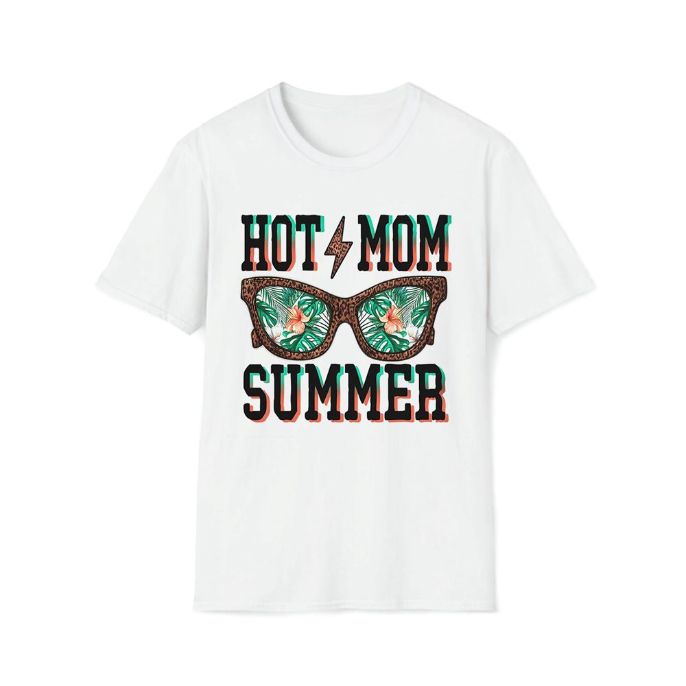 Hot Mom Summer Summer Mom Summer Beach Premium T Shirt, Mother's Day Premium T Shirt, Mom Shirt
