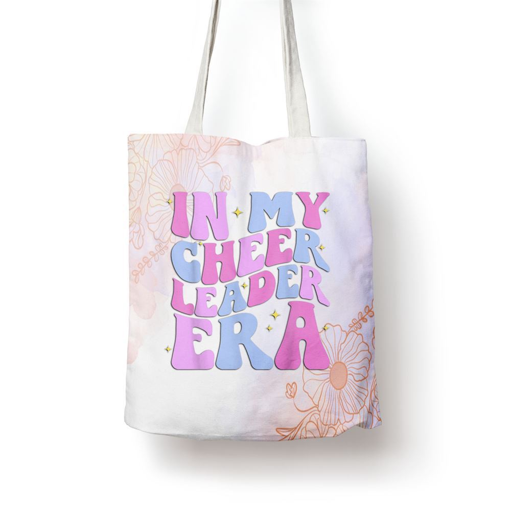 In My Cheer Leader Era Cheerleading Women Girls Boys Teens Tote Bag, Women Tote Bag, Canvas Tote Bag, Printed Tote Bag