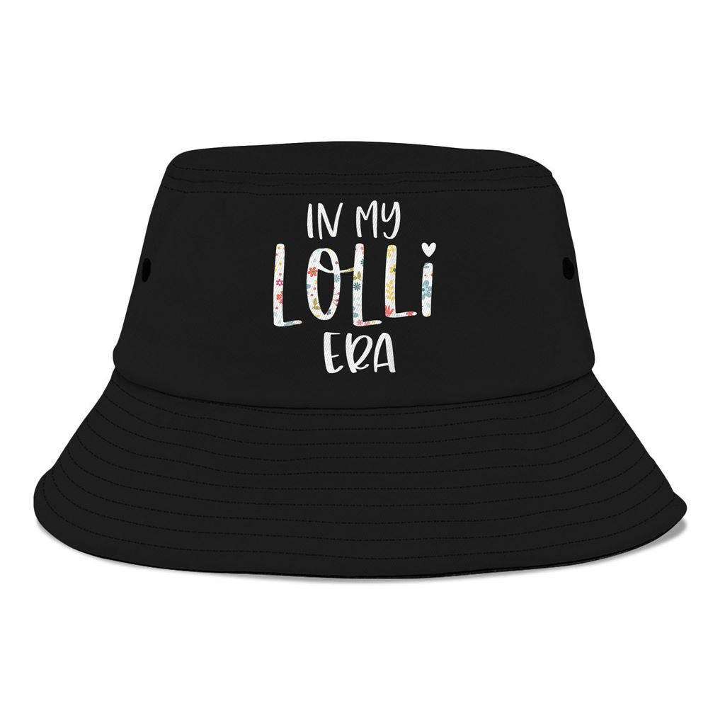 In My Lolli Era Flower Letter Floral Cute Gifts For Lolli Bucket Hat, Mother's Day Bucker Hat, Mother's Day Gift, Women's Sun Hats