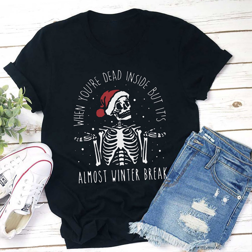 It's Almost Winter Break T Shirt, Merry T Shirt, Unisex Christmas Shirts