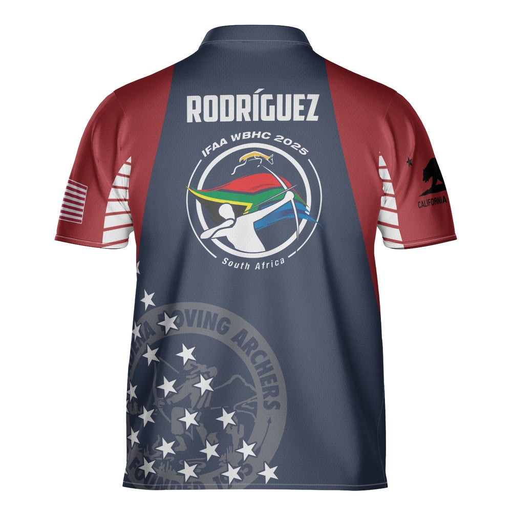 USA National Field Archery Association 2025 Zip Polo Shirt