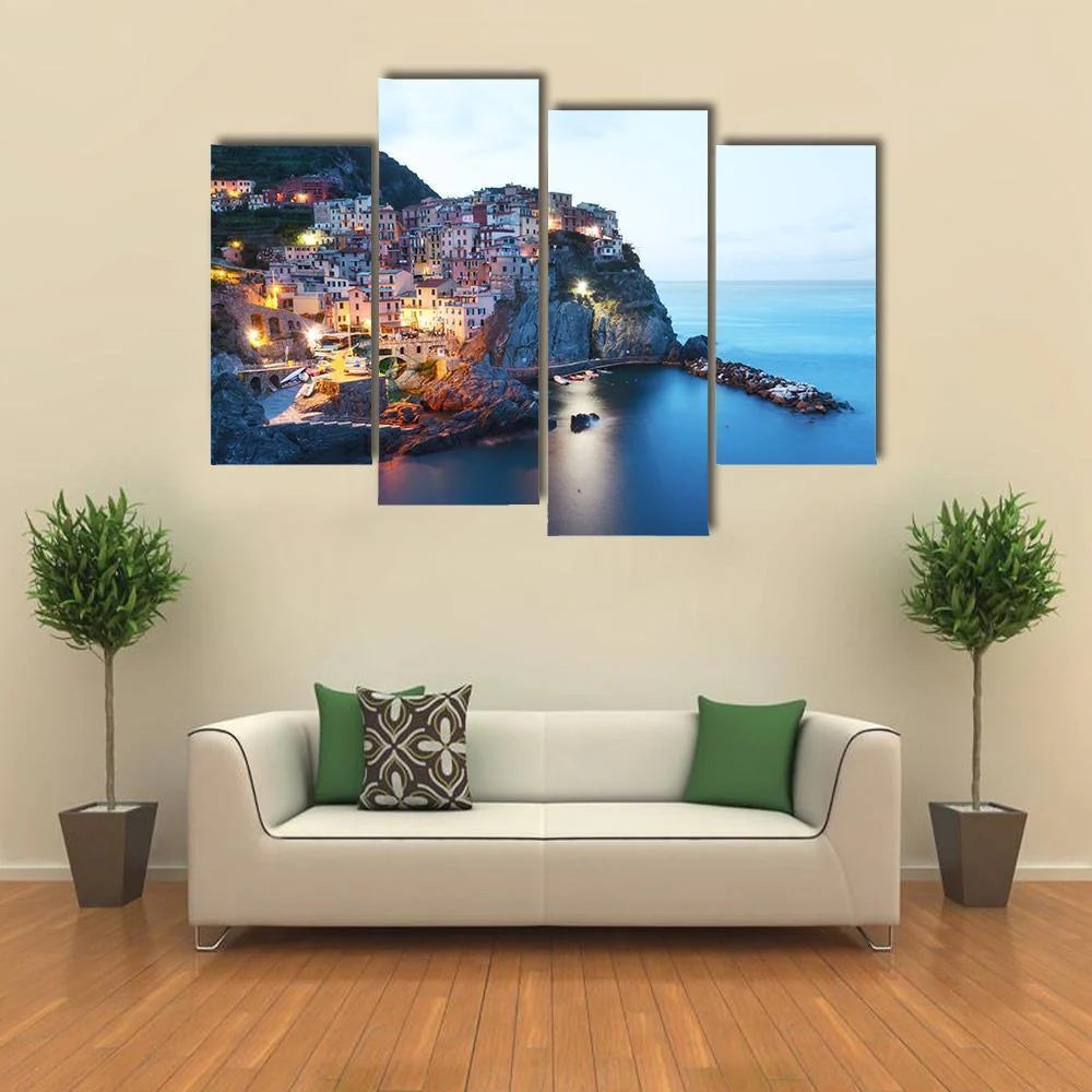 Manarola City Canvas Wall Art Decor