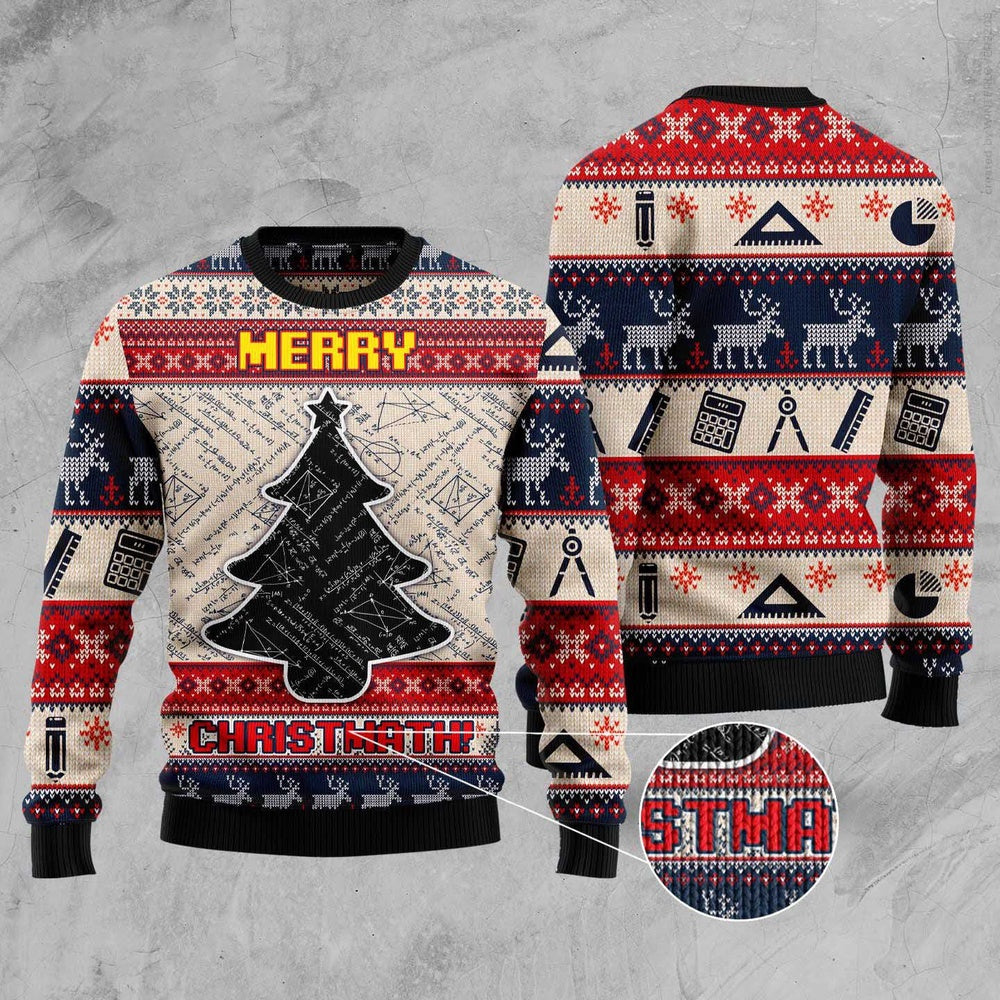 Merry Christmath Ugly Christmas Sweater, Funny Xmas Sweater, Sweater Xmas