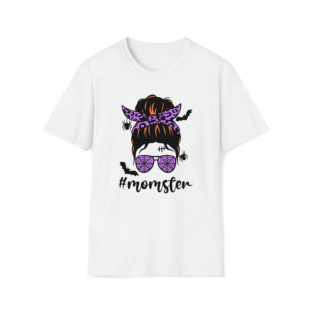 Momster Messy Bun Premium T Shirt, Mom Premium T Shirt, Mother's Day Premium T Shirt, Mom Shirt