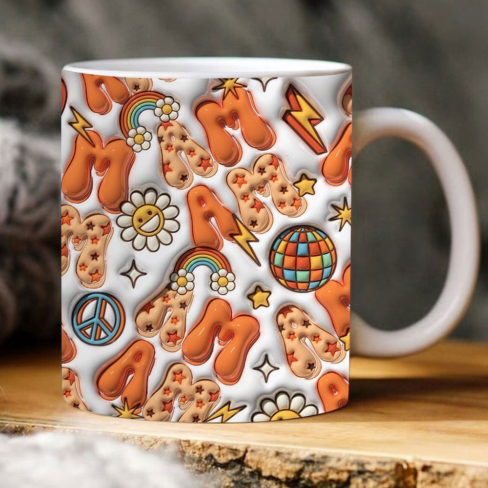 Mother's Day 3D Mug, 3D Mama Inflated Mug, Mom 3D Inflated Mug, Gift For Mom