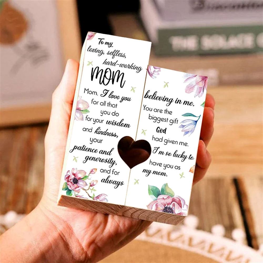 Mother's Day Candle Holders, To My Mom Heart Candle Holders, You Are The Biggest Gift God Had Given Me, Heart Candle Holder Gifts For Mom