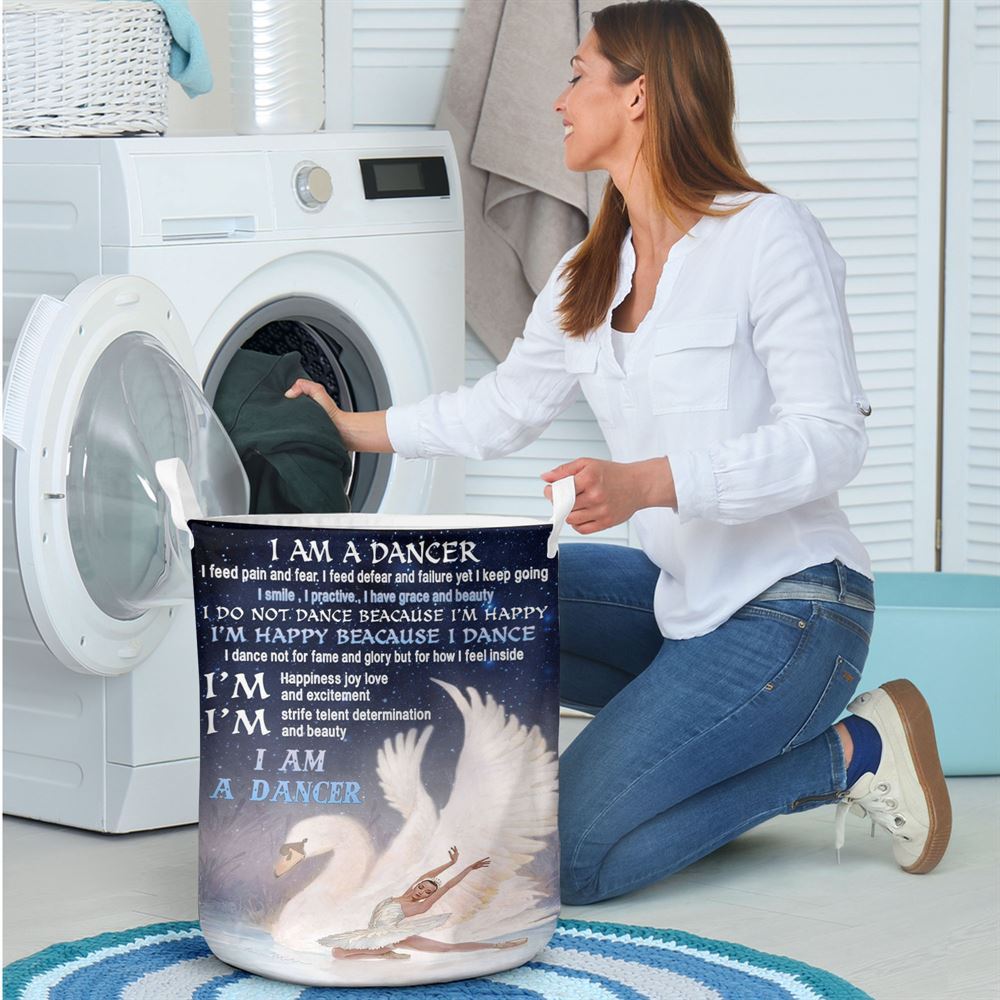 Mother's Day Laundry Basket, Ballet I Am A Dancer Laundry Basket, Mother's Day Gift, Storage Basket For Mom