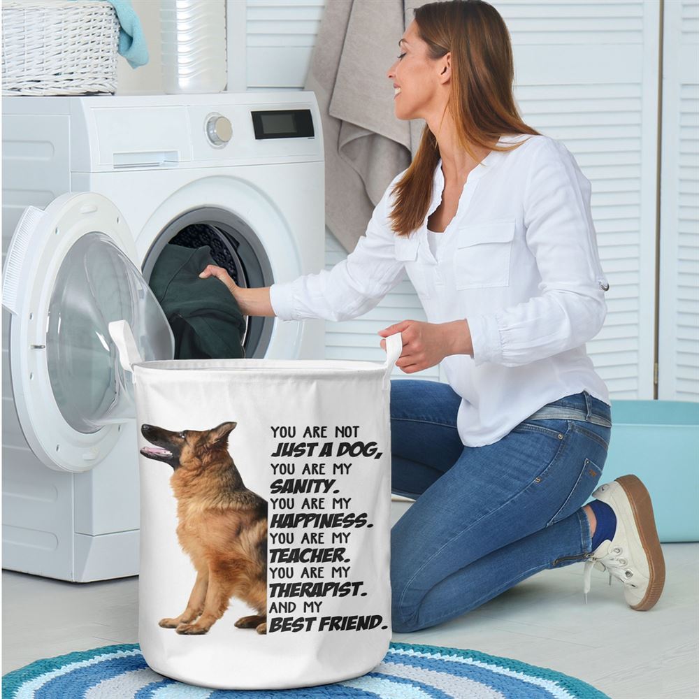 Mother's Day Laundry Basket, German Shepherd My Best Friend Gift For Dog Mom Laundry Basket, Mother's Day Gift, Storage Basket For Mom