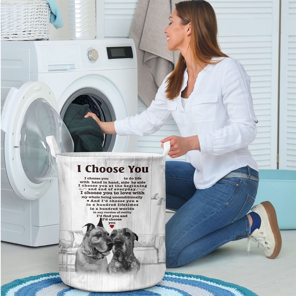 Mother's Day Laundry Basket, Great Dane I Choose You Bulldog Lover Dog Mom Laundry Basket, Mother's Day Gift, Storage Basket For Mom