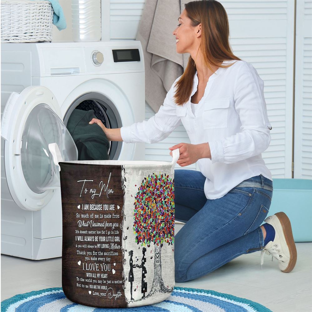 Mother's Day Laundry Basket, Thank You For The Sacrifices You Make Everyday Mom Laundry Basket, Mother's Day Gift, Storage Basket For Mom