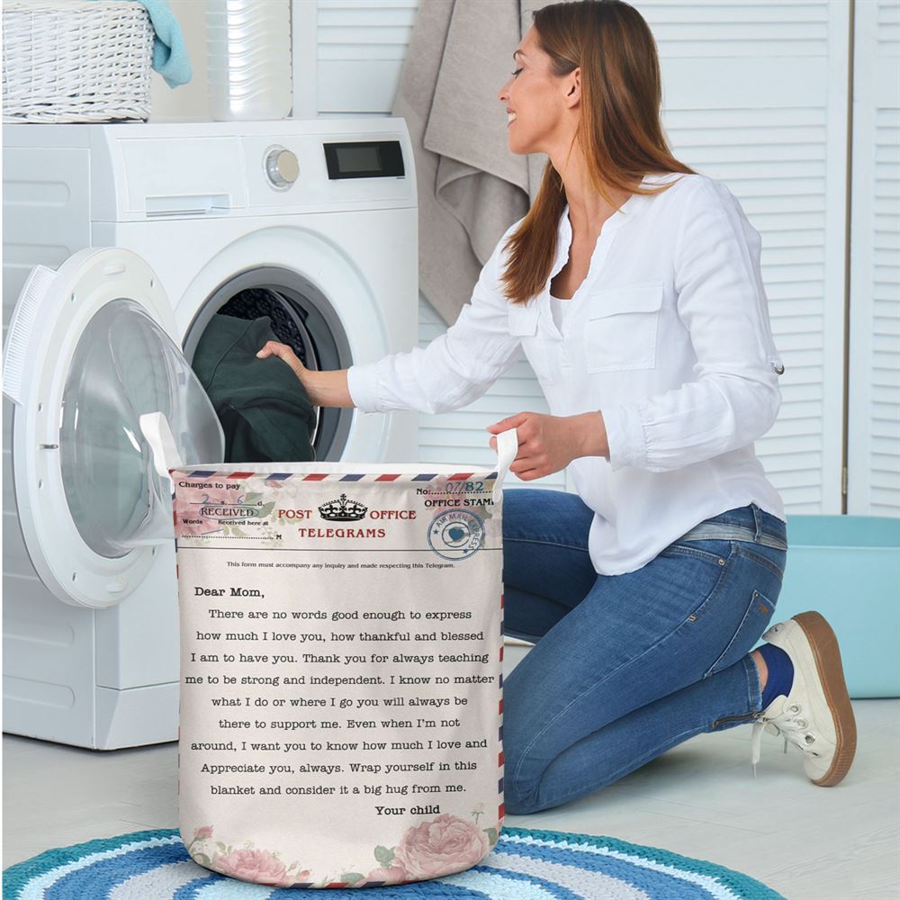 Mother's Day Laundry Basket, There Are No Words Good Enough Laundry Basket, Mother's Day Gift, Storage Basket For Mom