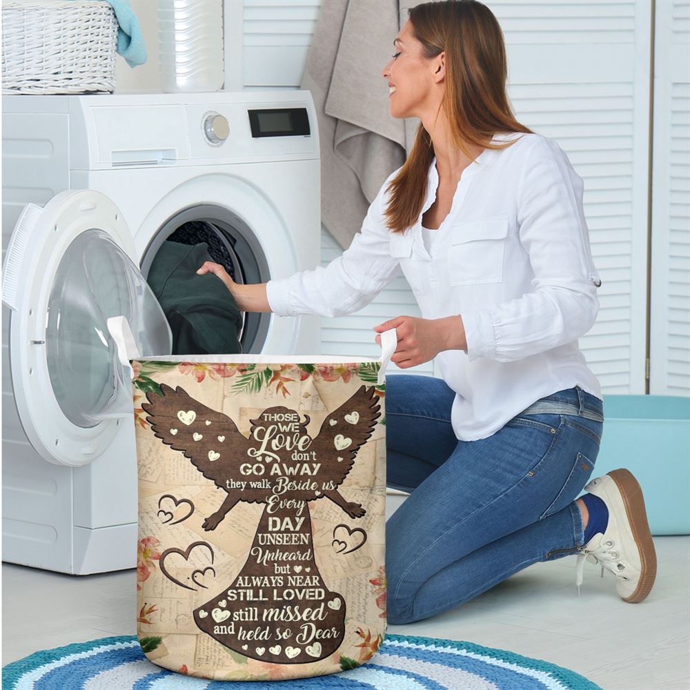 Mother's Day Laundry Basket, Those We Love Don'T Go Away Laundry Basket, Mother's Day Gift, Storage Basket For Mom