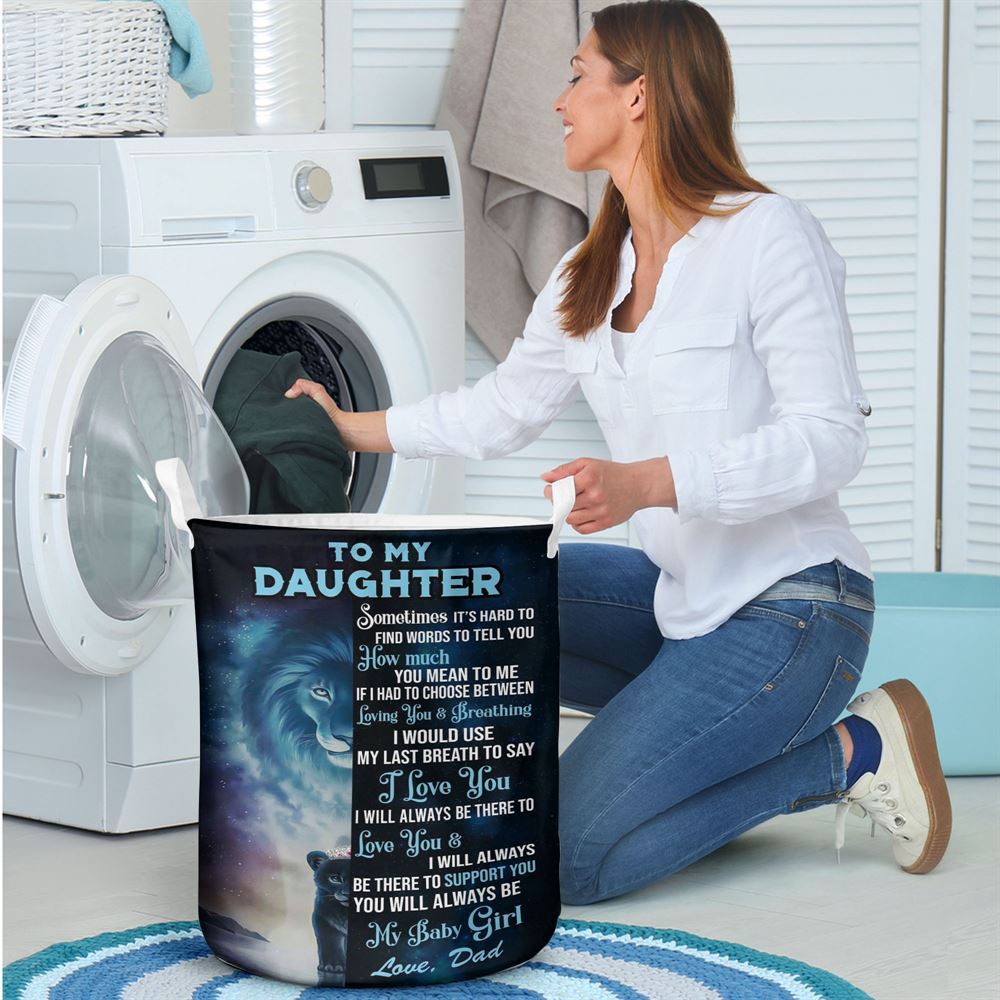 Mother's Day Laundry Basket, To My Daughter My Baby Girl Laundry Basket, Mother's Day Gift, Storage Basket For Mom