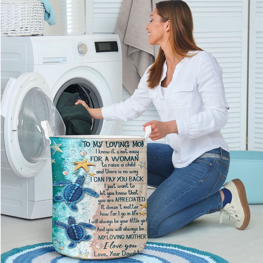 Mother's Day Laundry Basket, To My Loving Mom Mother's Day Laundry Basket, Mother's Day Gift, Storage Basket For Mom