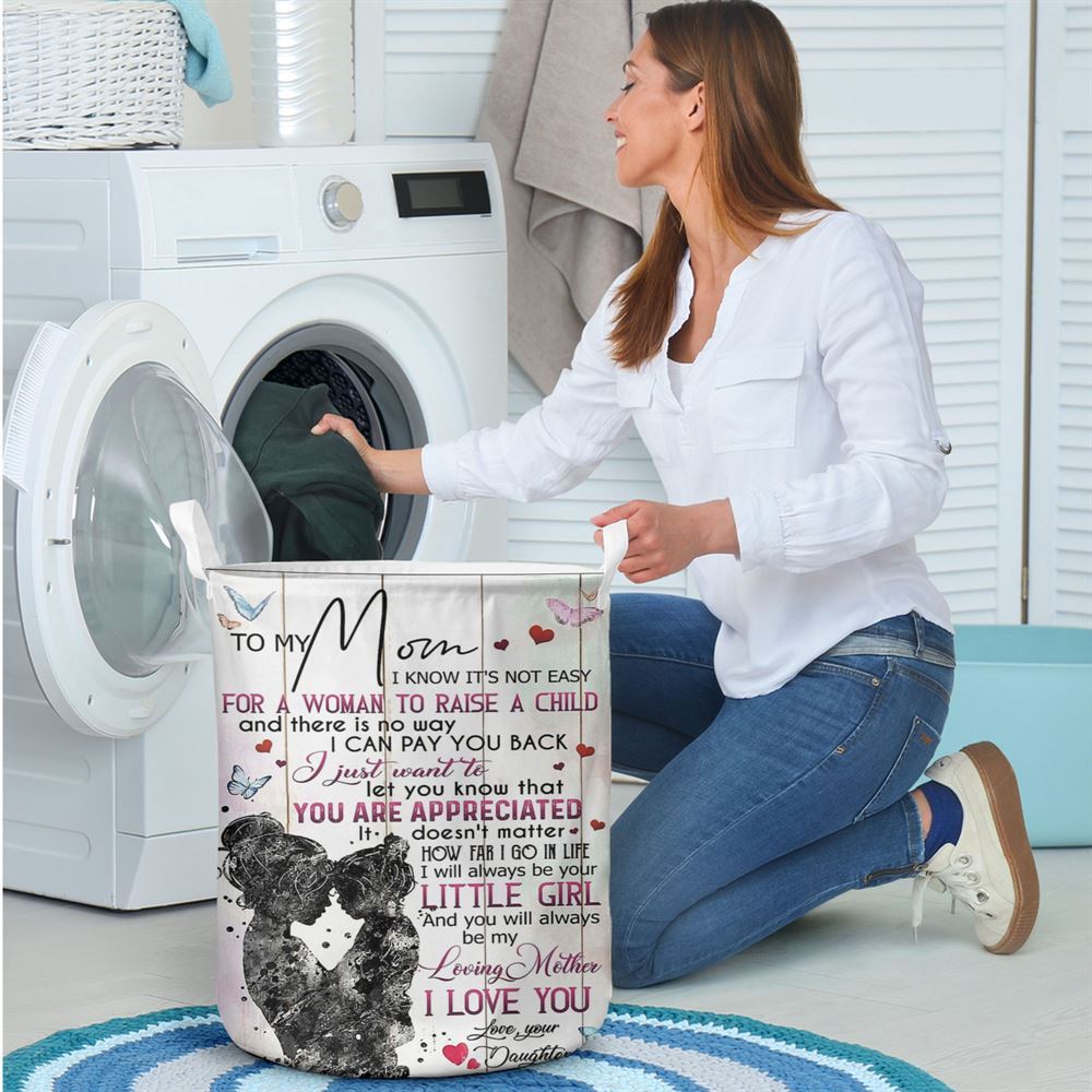 Mother's Day Laundry Basket, To My Mom If I Could Give You One Thing Mother's Day Laundry Basket, Mother's Day Gift, Storage Basket For Mom