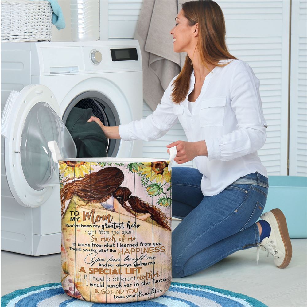 Mother's Day Laundry Basket, To My Mom Laundry Basket Mother's Day Gifts Mom Laundry Basket, Mother's Day Gift, Storage Basket For Mom