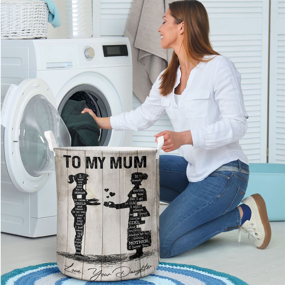 Mother's Day Laundry Basket, To My Mum Laundry Baskets, Mother's Day Gift, Storage Basket For Mom