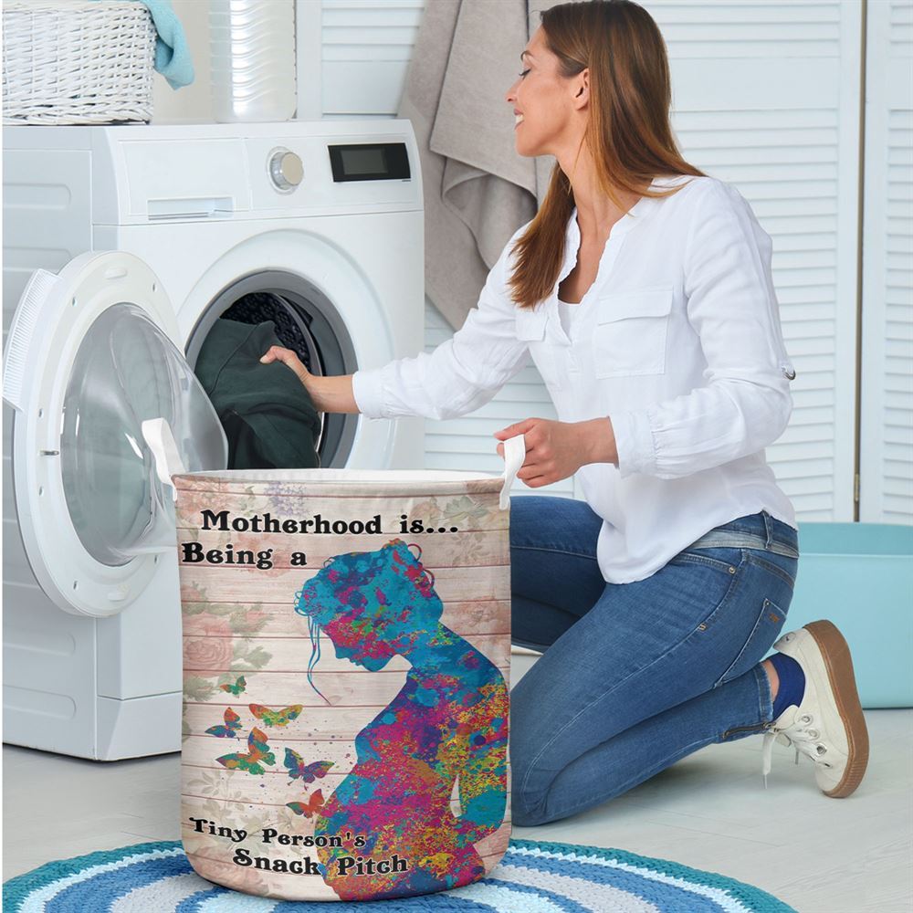 Mother's Day Laundry Basket, Vintage Rose Butterfly Mama Laundry Basket, Mother's Day Gift, Storage Basket For Mom