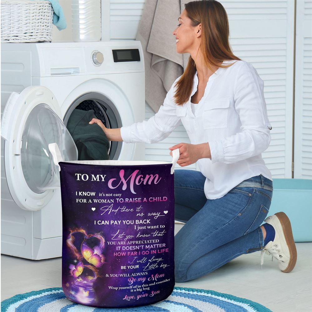 Mother's Day Laundry Basket, You'Ll Always Be My Mom Laundry Basket, Mother's Day Gift, Storage Basket For Mom