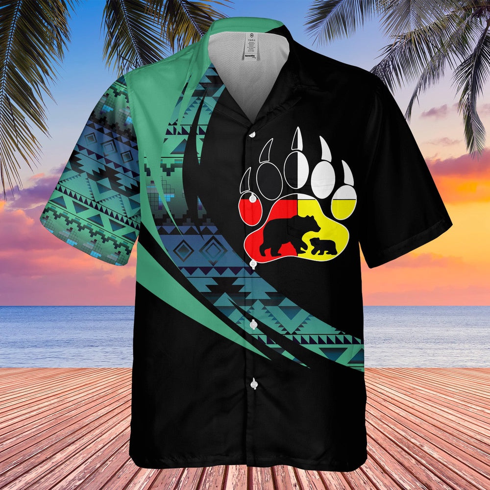Native American Hawaiian Shirt, Always Remember Hawaiian Shirt, Native Pattern Shirt