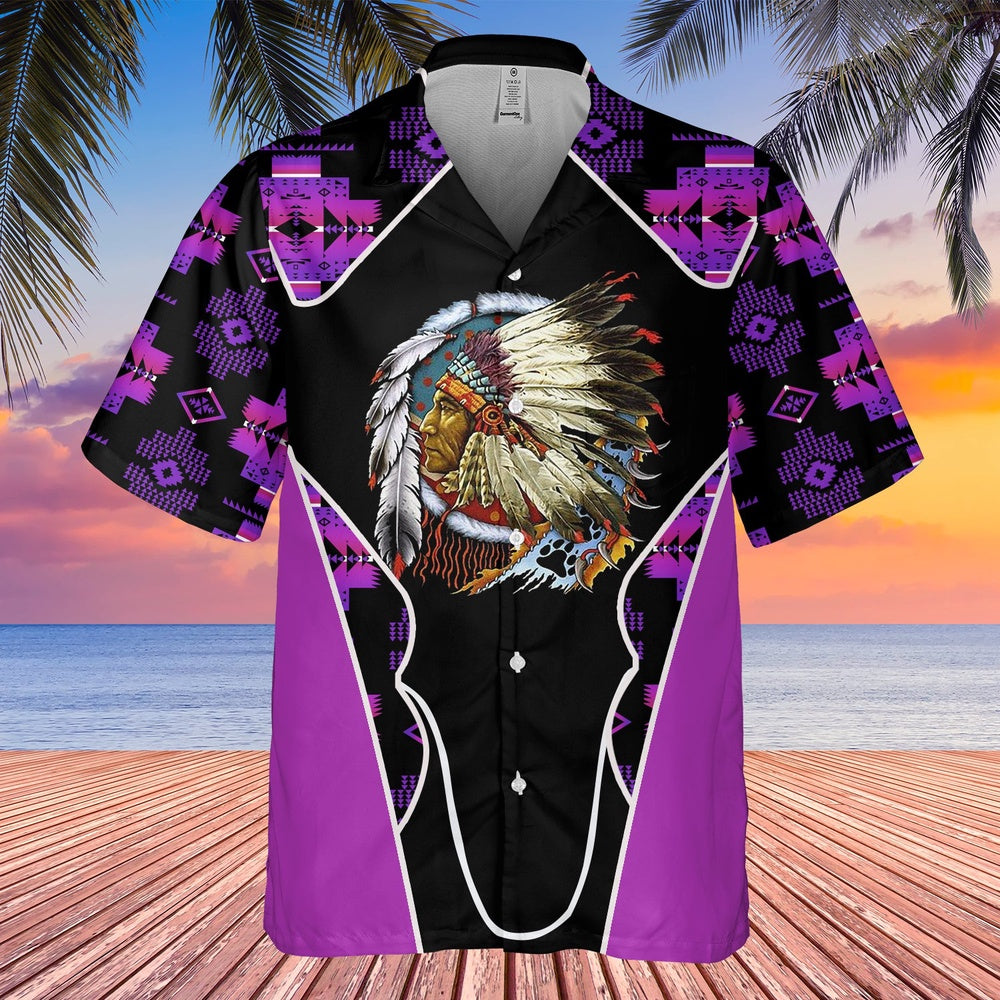 Native American Hawaiian Shirt, Circle Of Friendship Hawaiian Shirt, Native American Chief Shirt, Native Pattern Shirt