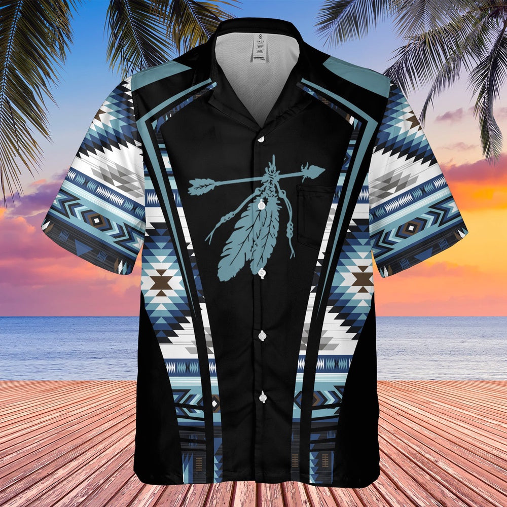 Native American Hawaiian Shirt, Confidence Radiance Hawaiian Shirt, Native Pattern Shirt