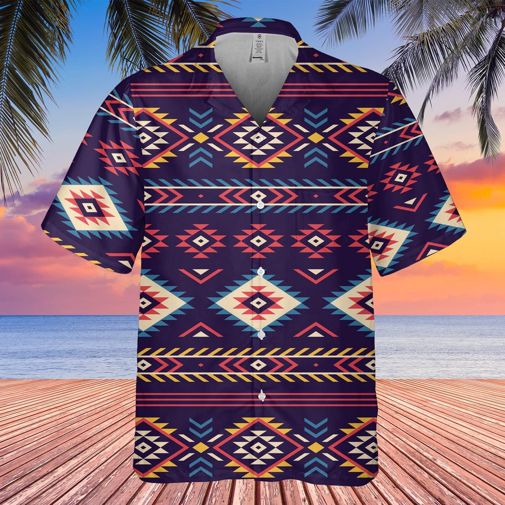 Native American Hawaiian Shirt, Create A Unique And Trendy Accent Hawaiian Shirt, Native Pattern Shirt