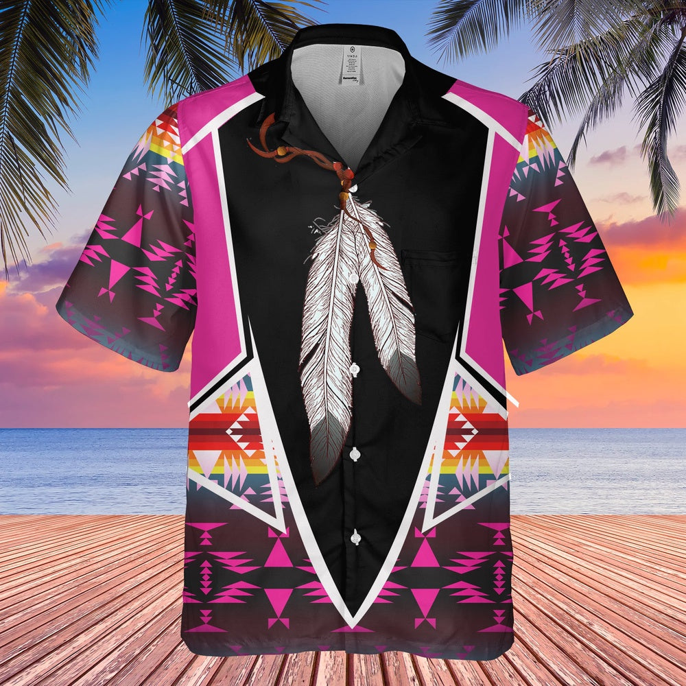 Native American Hawaiian Shirt, Doorway To Freedom Hawaiian Shirt, Native Pattern Shirt