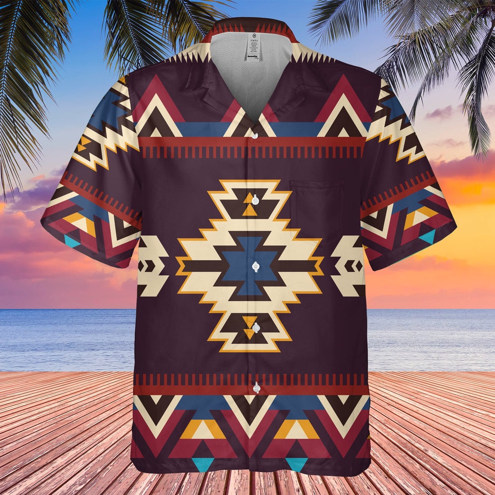 Native American Hawaiian Shirt, Elevate Your Work Style Hawaiian Shirt, Native Pattern Shirt