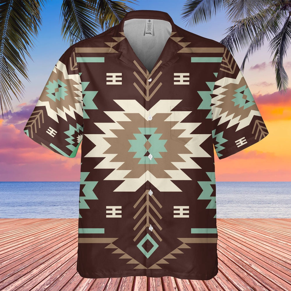 Native American Hawaiian Shirt, Enjoy Your Drinks In Art Hawaiian Shirt, Native Pattern Shirt