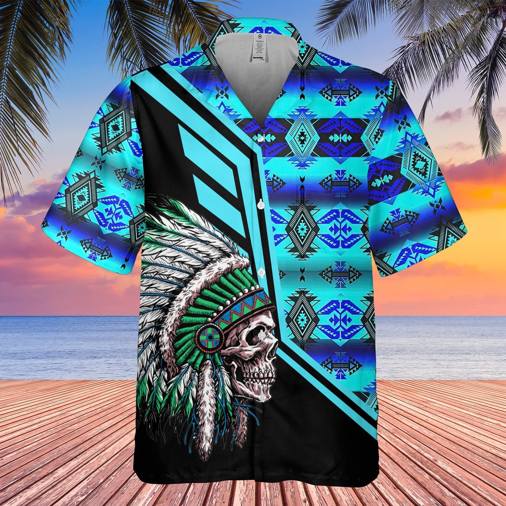 Native American Hawaiian Shirt, Flame Of Hope Hawaiian Shirt, Native American Chief Shirt, Native Pattern Shirt