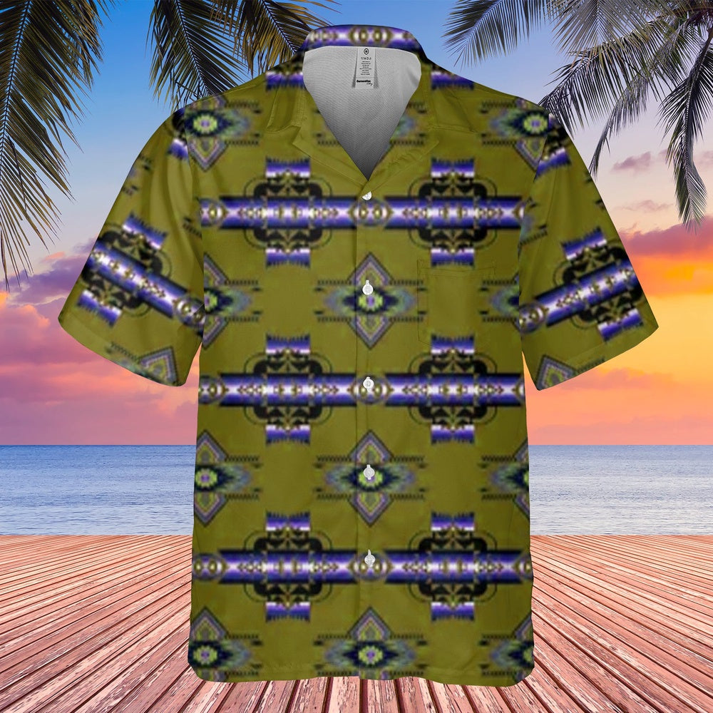 Native American Hawaiian Shirt, Kaleidoscope Pattern Hawaiian Shirt, Native Pattern Shirt