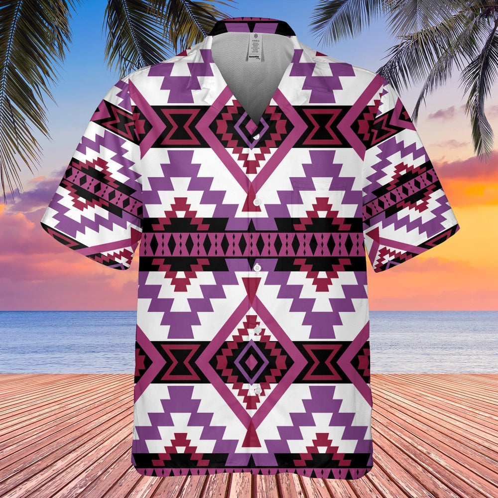 Native American Hawaiian Shirt, Playful Dance Hawaiian Shirt, Native Pattern Shirt