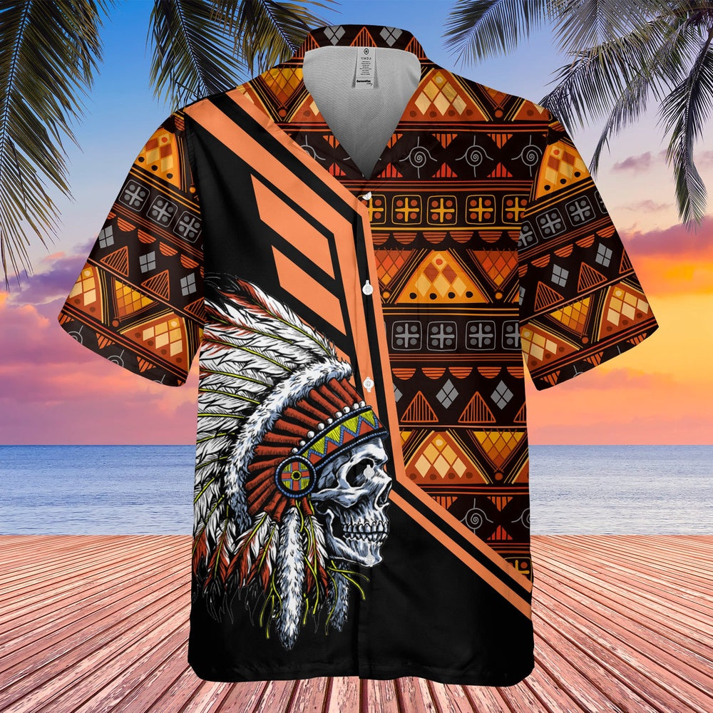 Native American Hawaiian Shirt, Spirit Of The Ancient Tree Hawaiian Shirt, Native American Chief Shirt, Native Pattern Shirt