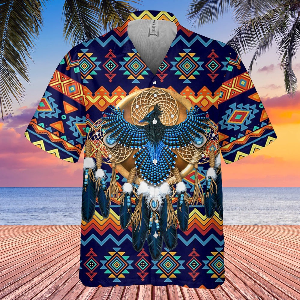 Native American Hawaiian Shirt, Unique Patterns, Distinctive Style Hawaiian Shirt, Native Pattern Shirt