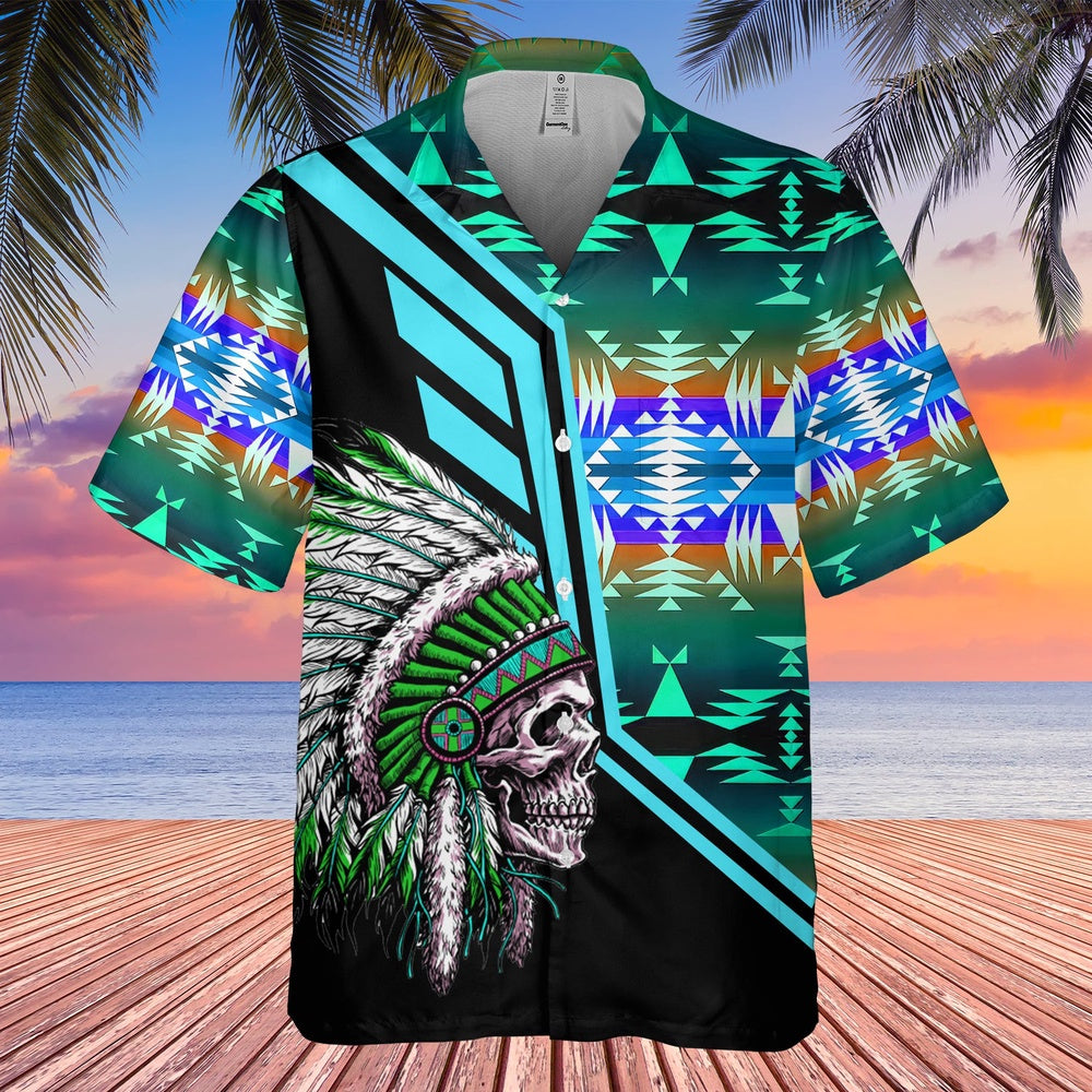Native American Hawaiian Shirt, Wild Soul Bracelet Hawaiian Shirt, Native American Chief Shirt, Native Pattern Shirt