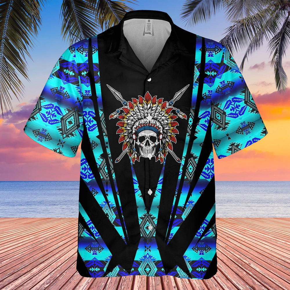 Native American Hawaiian Shirt, Wild Soul Hawaiian Shirt, Native American Chief Shirt, Native Pattern Shirt