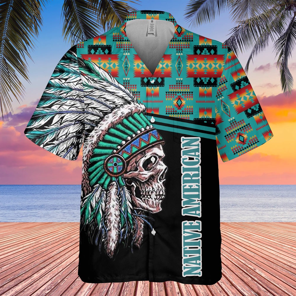 Native American Hawaiian Shirt, Wind Kiss Hawaiian Shirt, Native American Chief Shirt, Native Pattern Shirt
