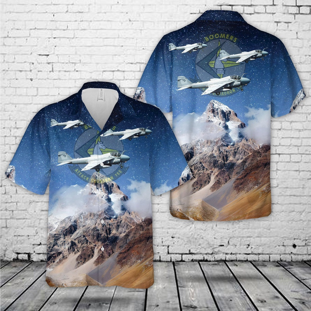Navy Hawaiian Shirt, Us Navy A-6E Swip Intruder Of Va-165 Hawaiian Shirt, Navy Shirts Mens