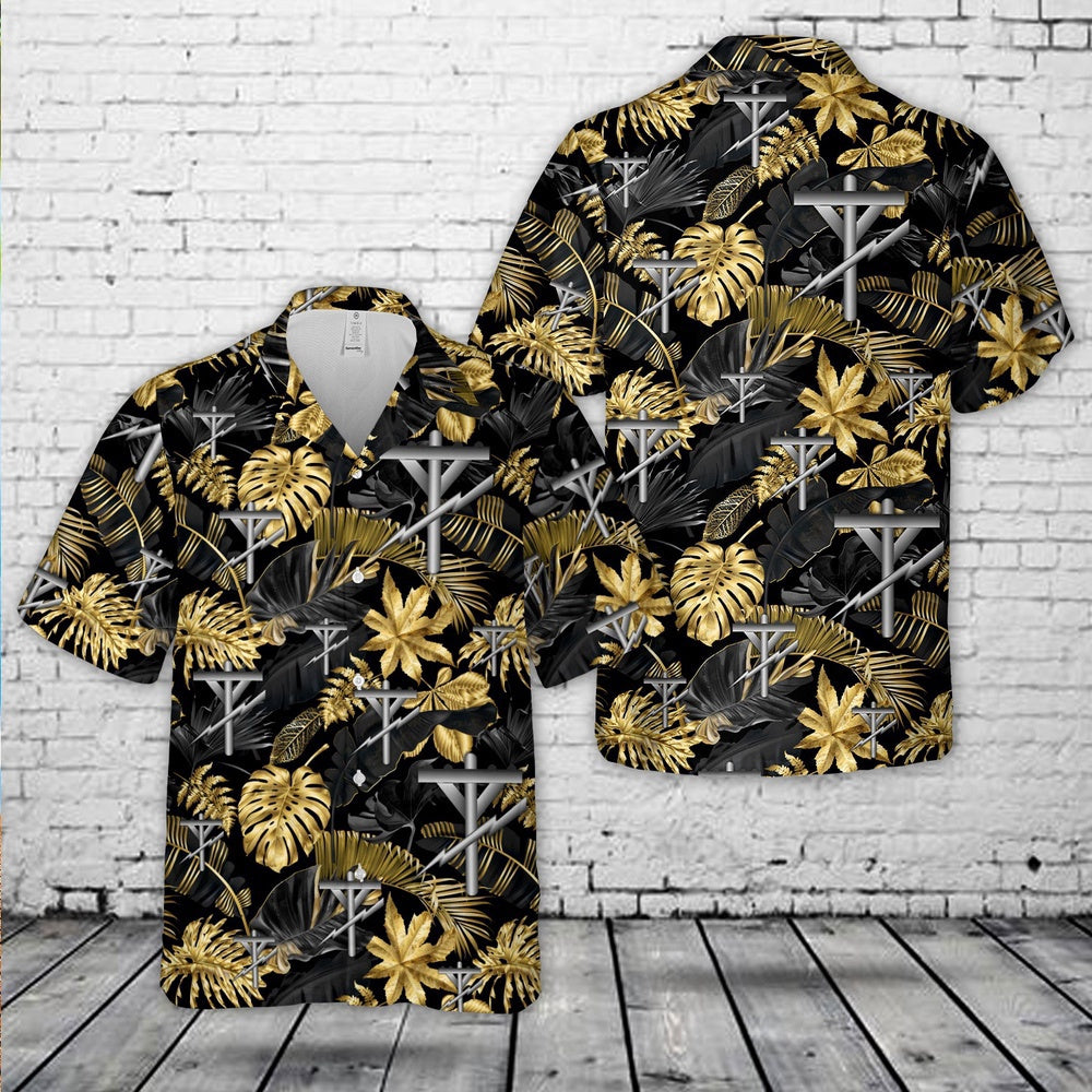 Navy Hawaiian Shirt, Us Navy Ce Construction Electrician (Ce) Hawaiian Shirt, Navy Shirts Mens