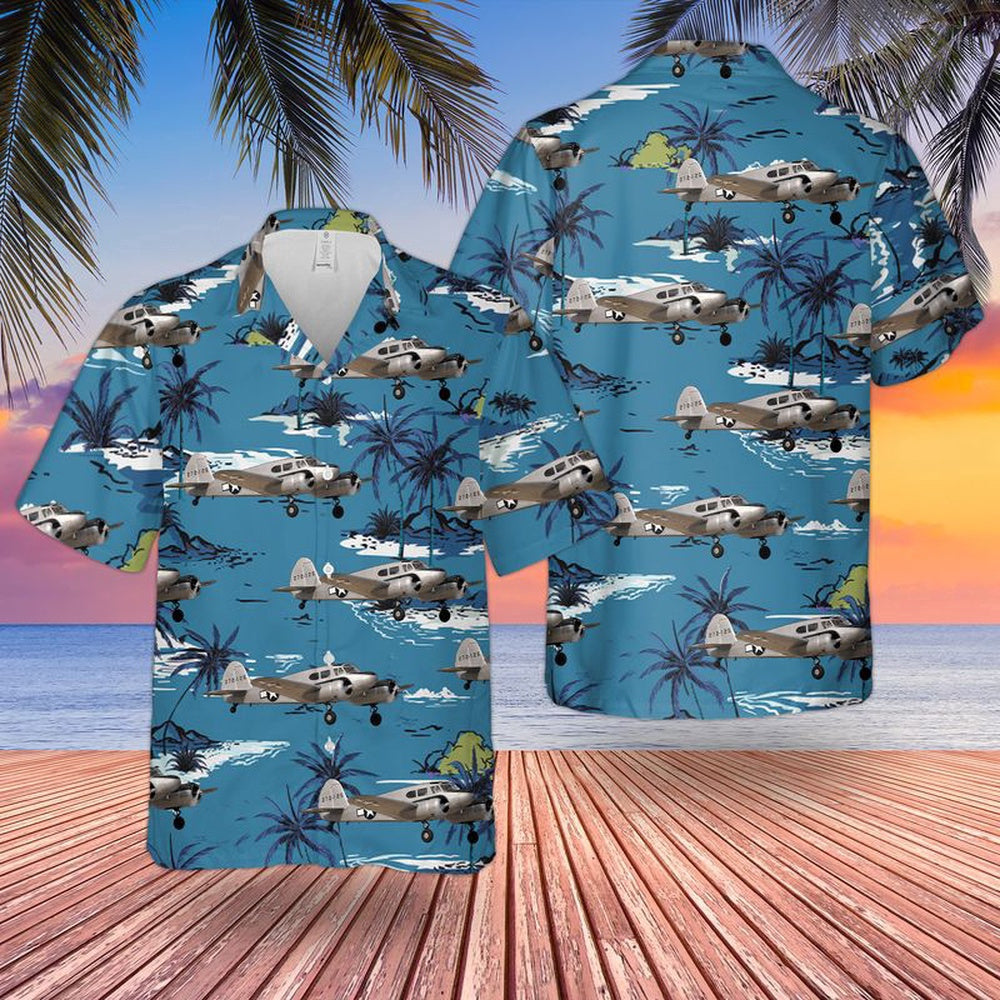 Navy Hawaiian Shirt, Us Navy Cessna At-17 Bobcat Hawaiian Shirt, Navy Shirts Mens