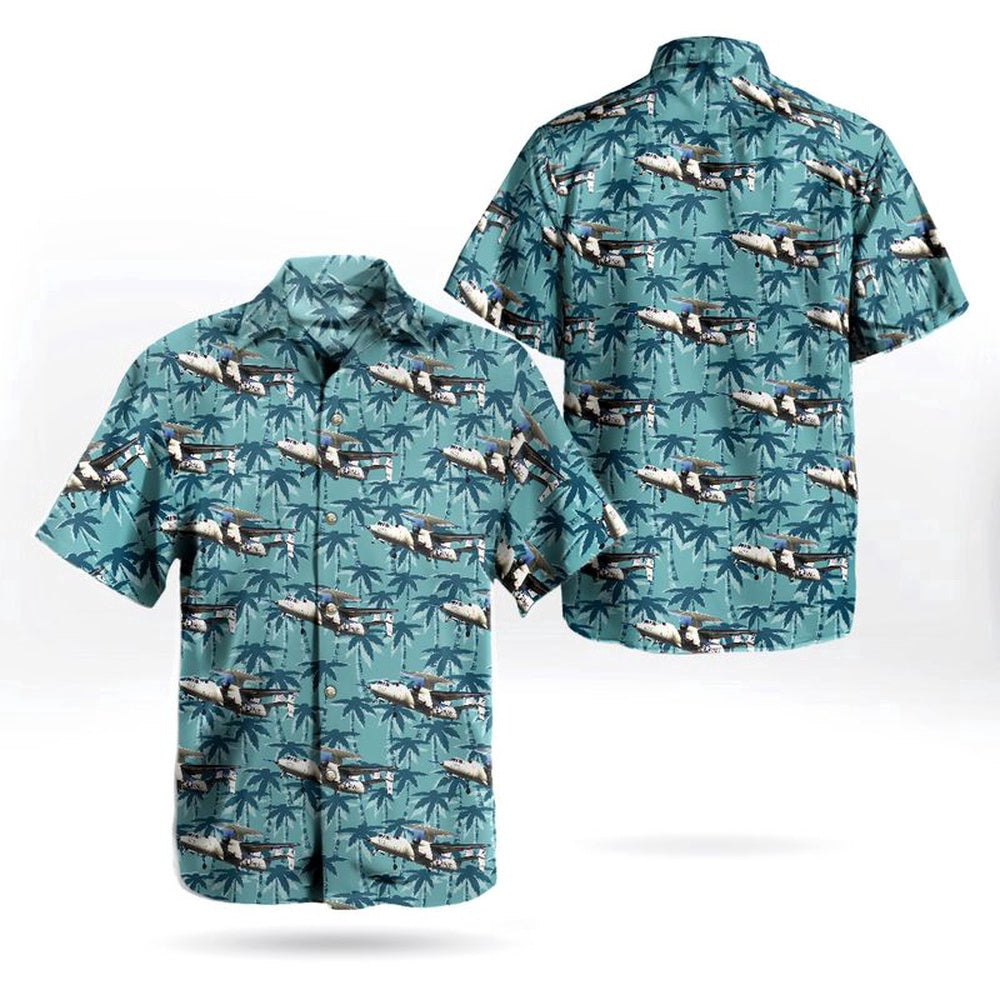 Navy Hawaiian Shirt, Us Navy Grumman E-2C Hawkeye Hawaiian Shirt, Navy Shirts Mens