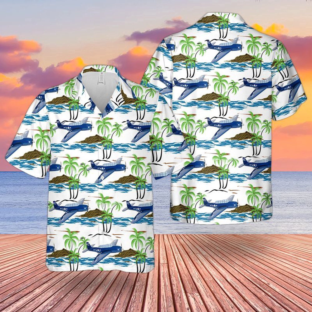 Navy Hawaiian Shirt, Us Navy Grumman Tbm-3R Avenger Of Vr-21 Hawaiian Shirt, Navy Shirts Mens