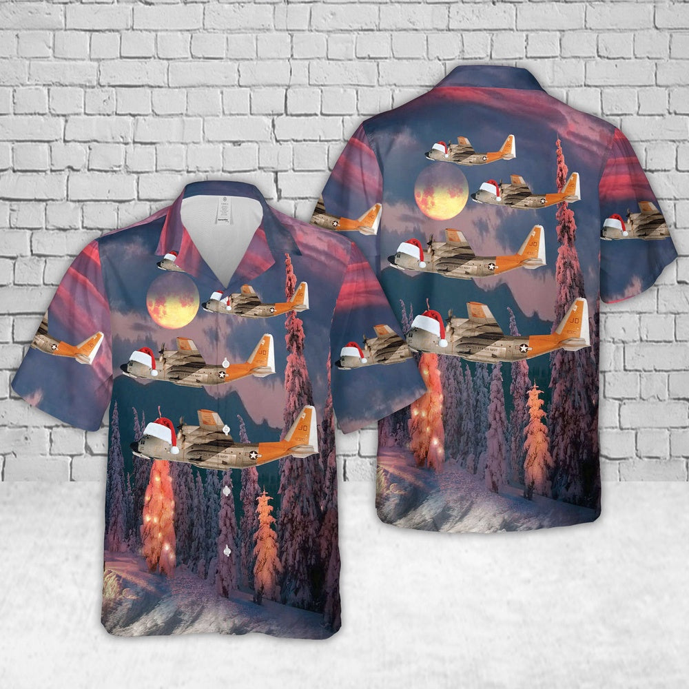 Navy Hawaiian Shirt, Us Navy Lc -130 Hercules Of Vxe-6 The Puckered Penguins Christmas Hawaiian Shirt, Navy Shirts Mens