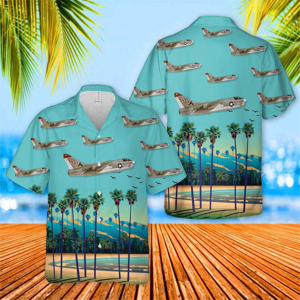 Navy Hawaiian Shirt, Us Navy Ltv A-7E Corsair Ii Of Va-147 Argonauts Hawaiian Shirt, Navy Shirts Mens