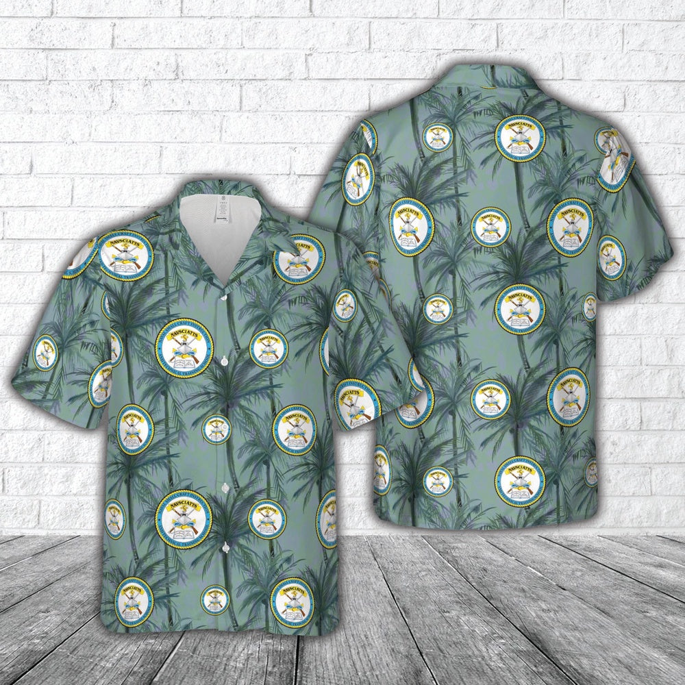 Navy Hawaiian Shirt, Us Navy Naval Small Craft Instruction And Technical Training School (Navsciatts) Hawaiian Shirt, Navy Shirts Mens