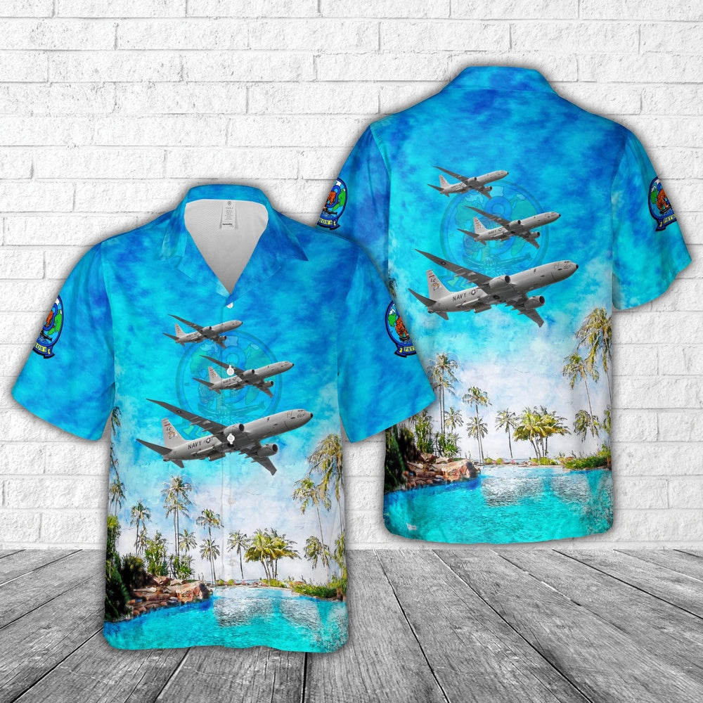Navy Hawaiian Shirt, Us Navy P-8A Poseidon Patrol Squadron Eight (Vp-8) Hawaiian Shirt, Navy Shirts Mens
