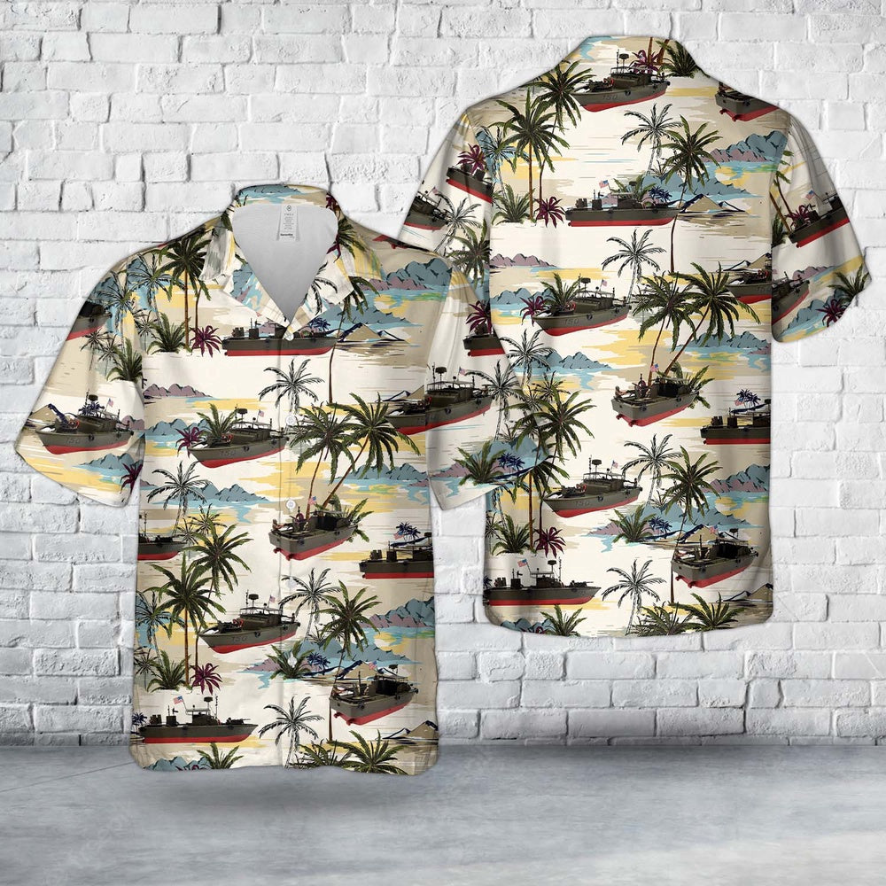 Navy Hawaiian Shirt, Us Navy Pbr 31 Mk Ii Patrol Boat, River Pibber Hawaiian Shirt, Navy Shirts Mens