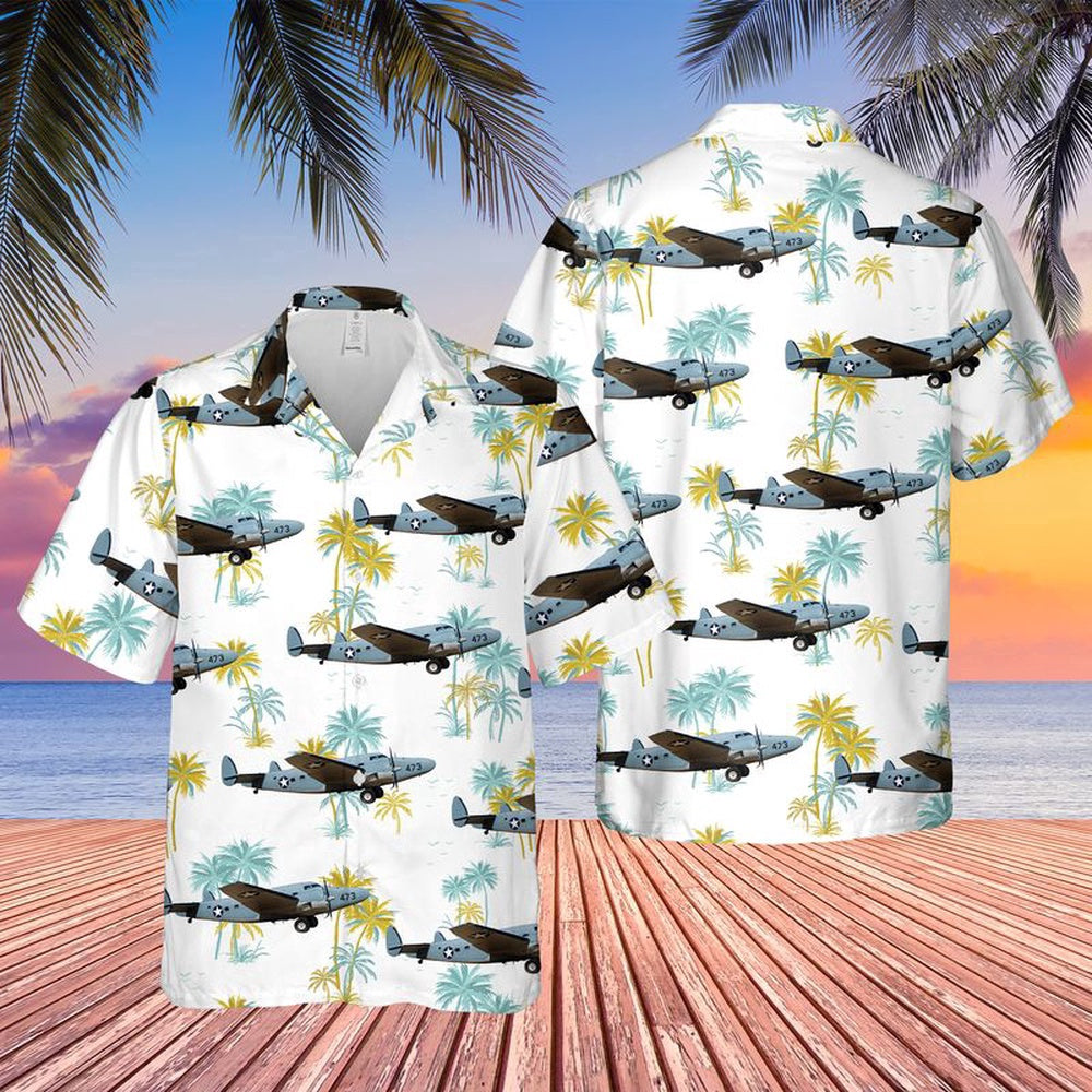 Navy Hawaiian Shirt, Us Navy R50-5 Lodestar Hawaiian Shirt, Navy Shirts Mens